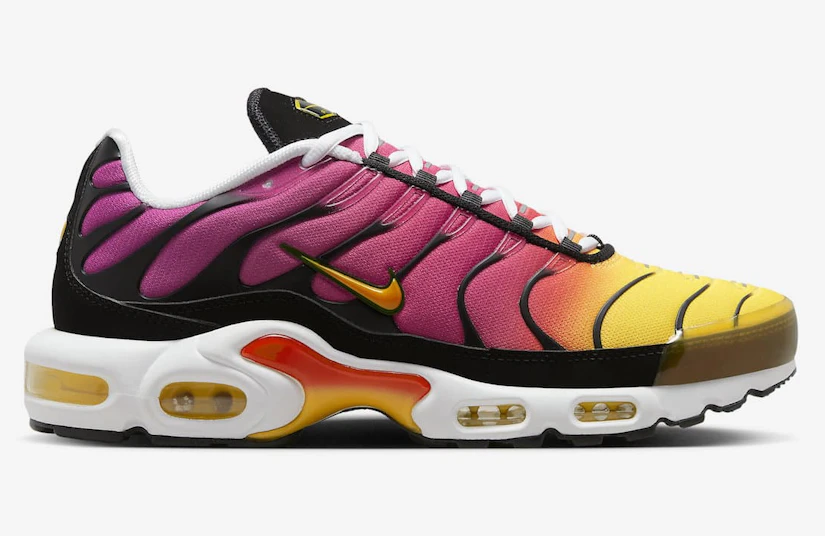 Nike Air Max Plus OG “Rainbow / Purple Rain” — Varsity Red / Gold / Purple / Black / White · 2023 retro