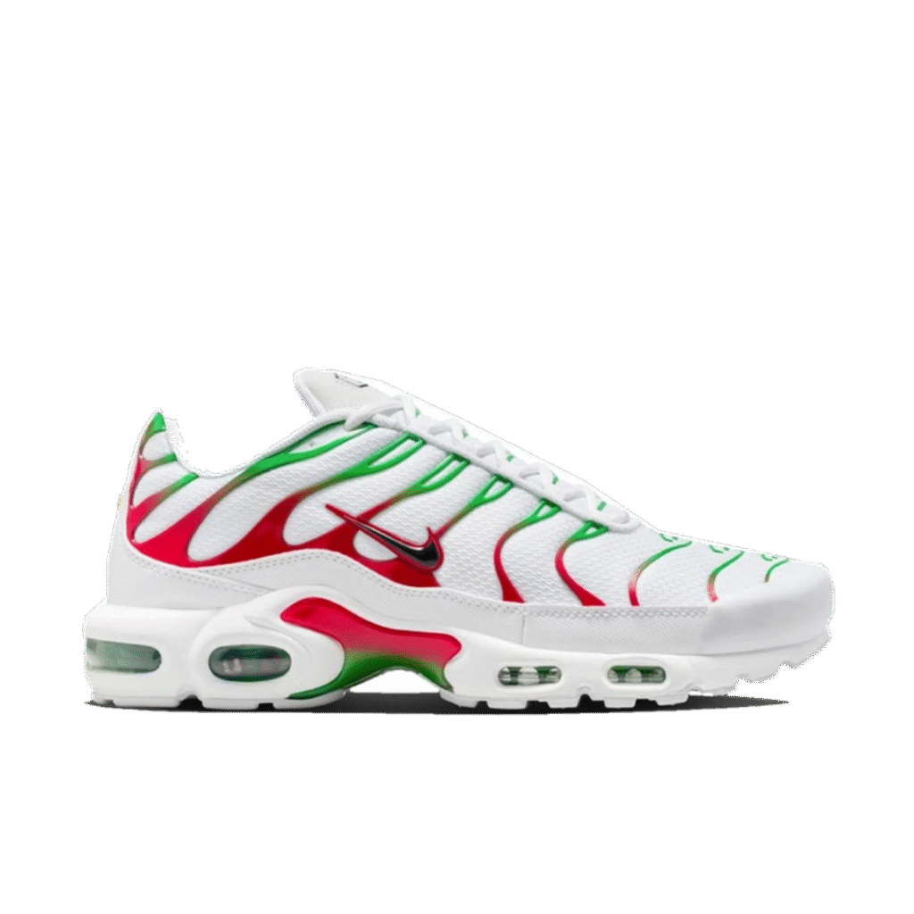 Nike Air Max Plus Italy — White / Kelly Green / University Red / Black