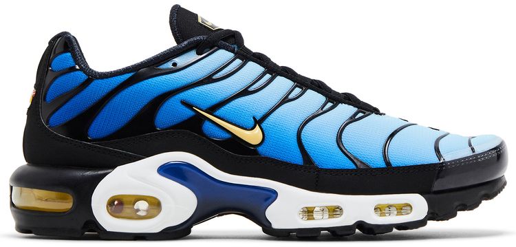 Nike Air Max Plus OG Hyper Blue (2025) — Black / Chamois / Sky Blue / Hyper Blue · Hyper Blue (2025 retro)