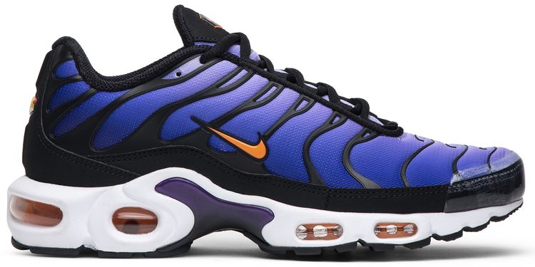 Nike Air Max Plus OG Voltage Purple (2018) — Black / Total Orange / Voltage Purple · Voltage Purple (2018 retro)